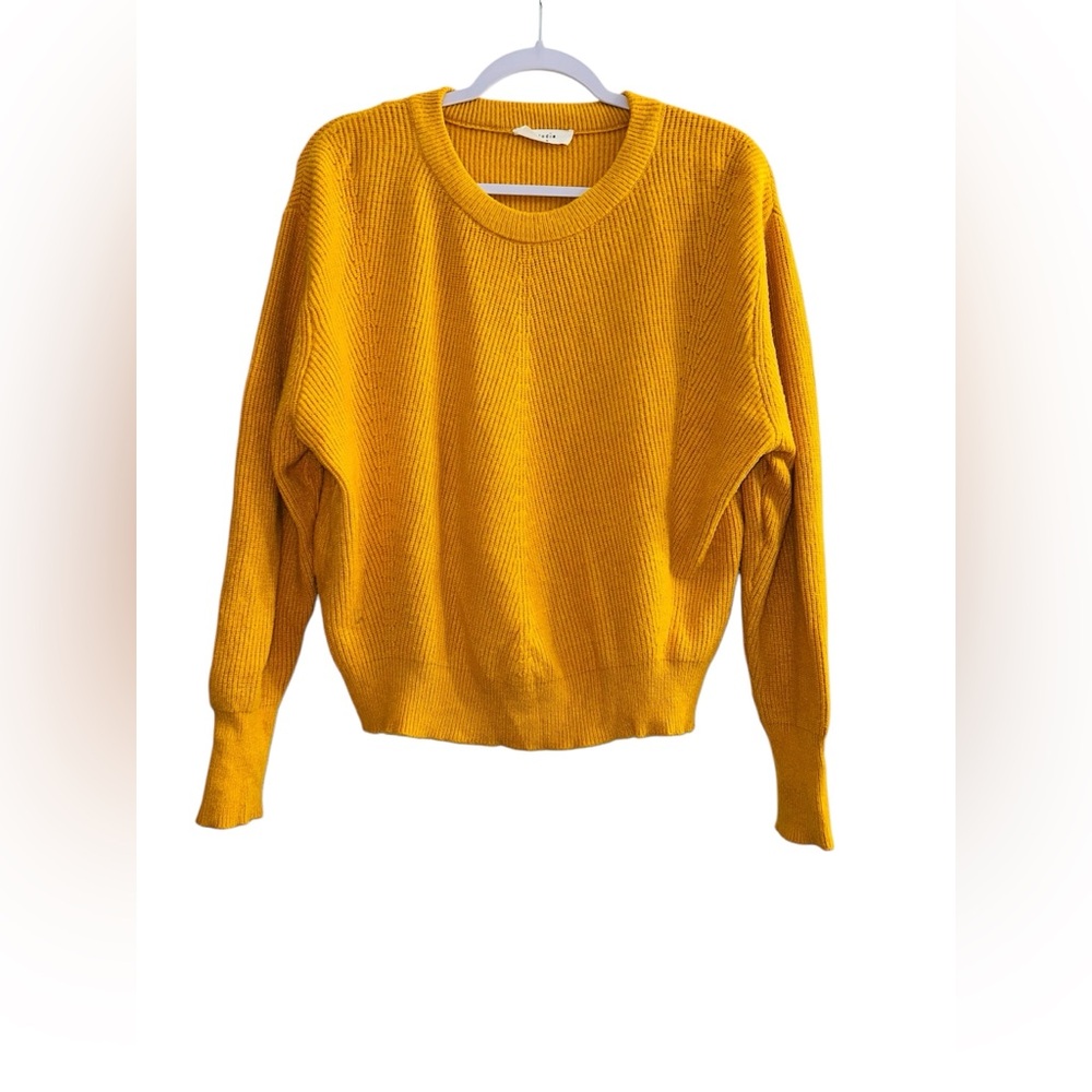 Elodie | Yellow Knit Sweater Women’s Size M | Cozy Winter Pullover